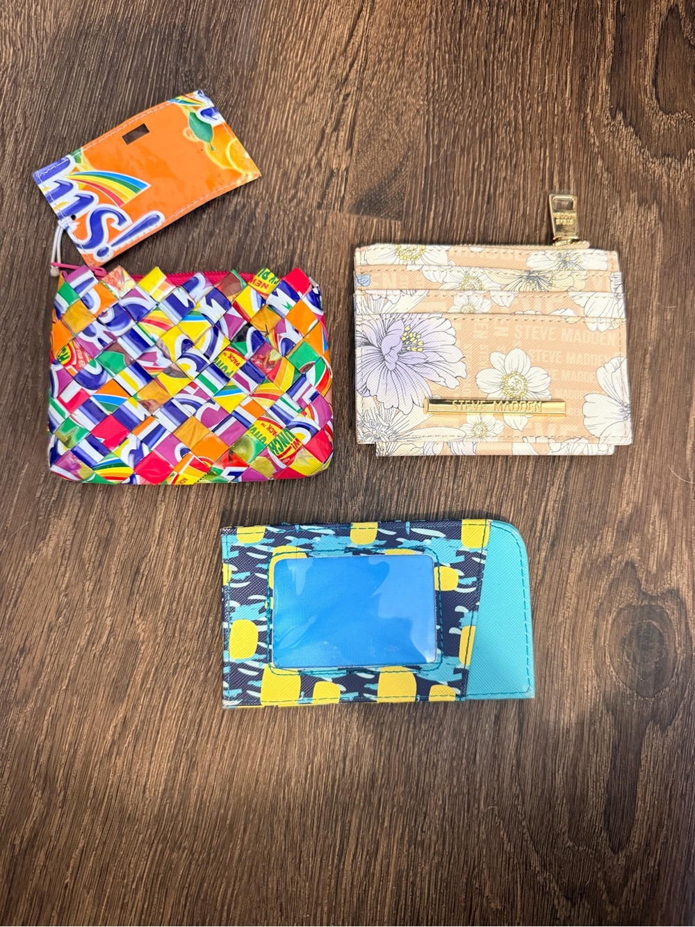 Multi-Color Woven Coin Pouch/ Wallets - Picture 2 of 2